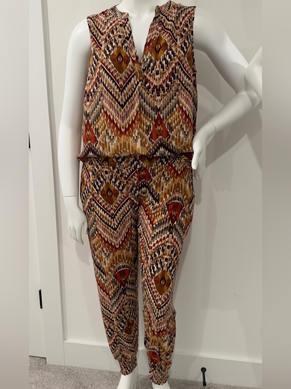 Lascana Boho Print 2 Piece Set Top 48 Pants 46